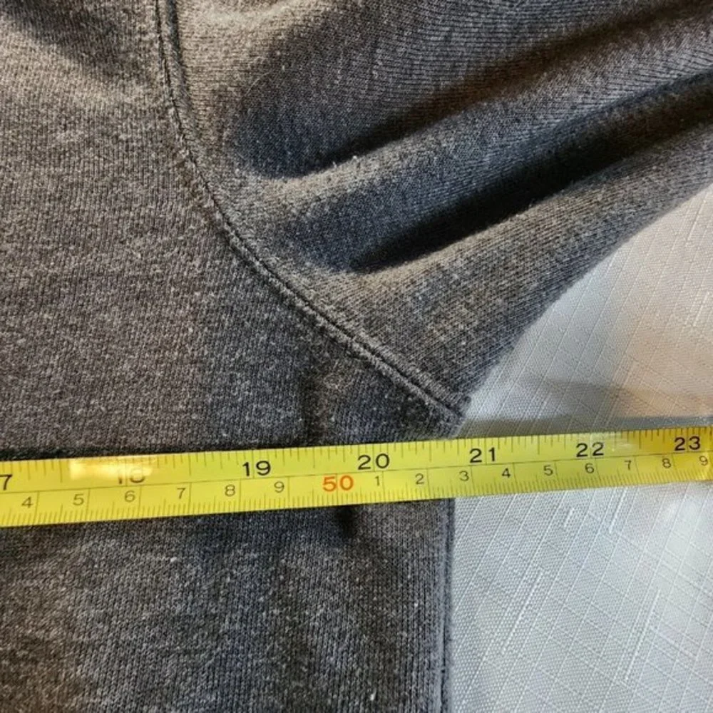 The North Face Hoodie Men's S/P Gray Logo Front Pocket Half Dome Teepee Pullover